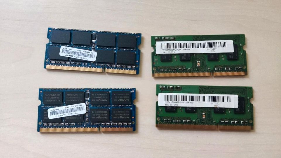 2 GB DDR3 SDRAM Arbeitsspeicher für Laptops in Burglengenfeld