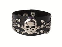 Armband Skull Armband, Armreif , Gothic PU-Leder Schmuck Rheinland-Pfalz - Wehr Vorschau