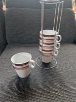 Cappuccinotassen, latte macchiatotassen mit ständer Nürnberg (Mittelfr) - Südoststadt Vorschau