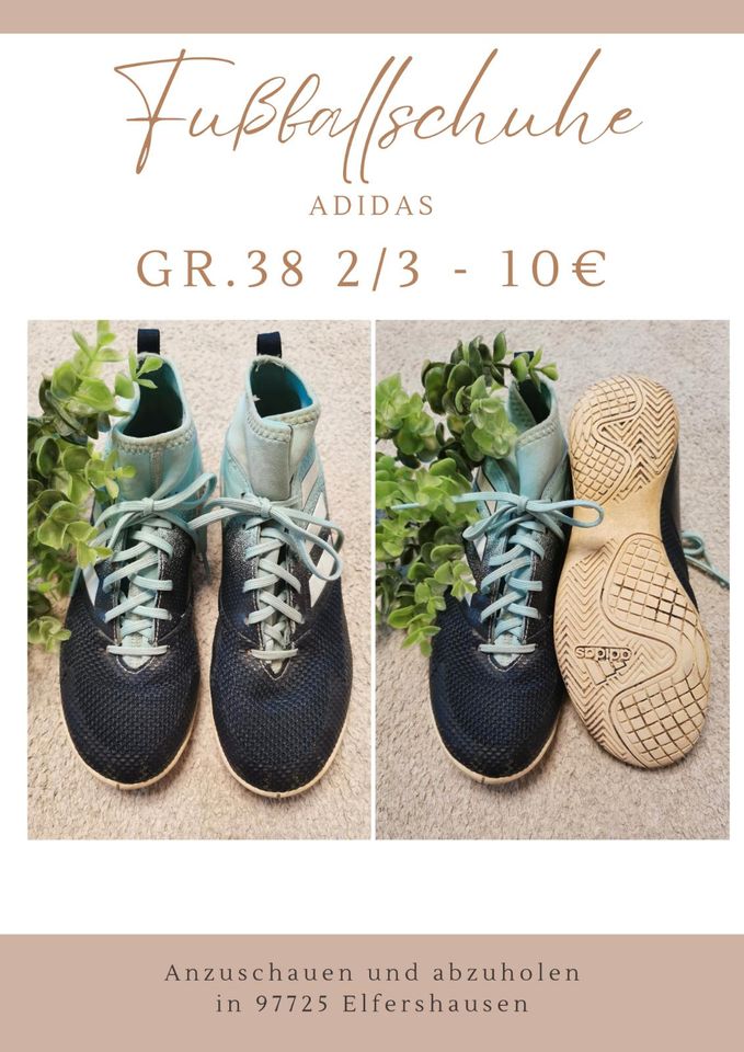 Fußballschuhe, Schuhe, Turnschuhe, Gr. 31 34 36 37 38 39 41 42 43 in Elfershausen