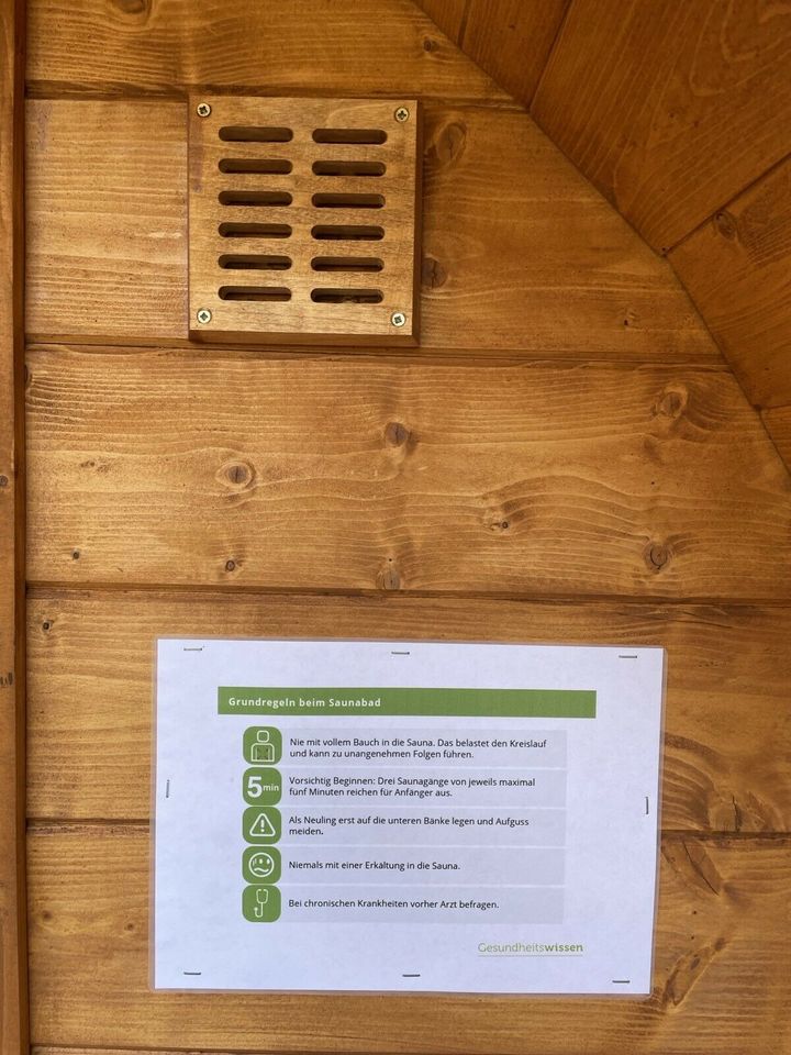 ✅Sauna, Mobile Sauna SAUNAFASS zu Vermieten in Ingolstadt