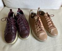2xECCO SOFT Sneaker Leder 39 beige&Bordeaux rot Altona - Hamburg Bahrenfeld Vorschau