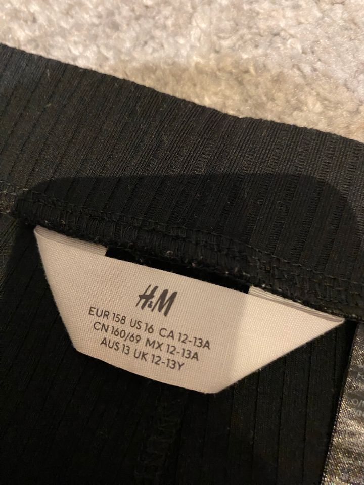 H&M Schlaghose Schwarz Gr.158 in Heek