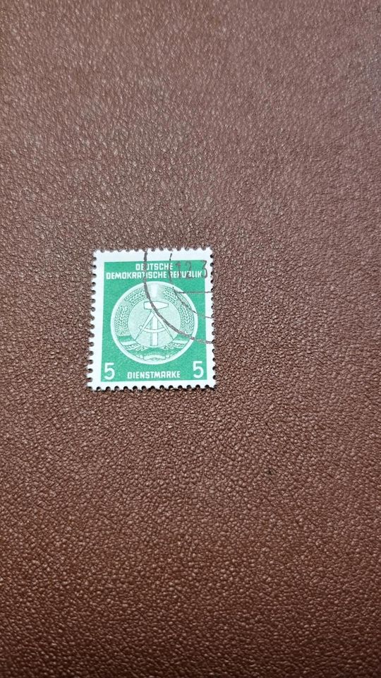 DDR  Briefmarken mit Stempel in Griesheim