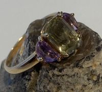 ⭐️Lemonquarzring 375 Gelbgold⭐️ Mecklenburg-Vorpommern - Wolgast Vorschau