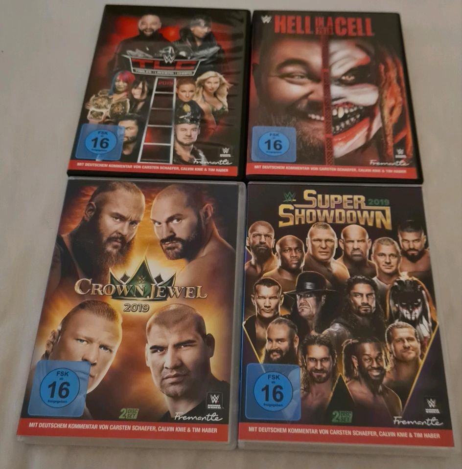 4 x Wrestling DVD's in Wiesbaden
