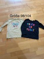 2 Langarmshirts gelb schwarz *h&m* Größe 104 Niedersachsen - Hagenburg Vorschau