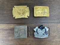 4 verschiedene Gürtelschnallen Koppel vergoldet Bronze America Ludwigslust - Landkreis - Hagenow Vorschau