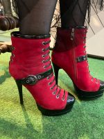 Rote Stiefeletten Bondage Plateau High Heels Nordrhein-Westfalen - Gelsenkirchen Vorschau