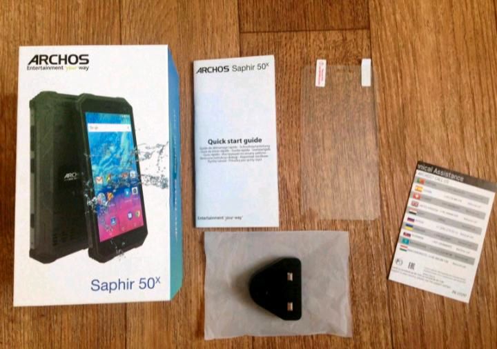 Smartphone Leerhülle Handy Archos Saphir 50x mit Zubehör in Pönitz