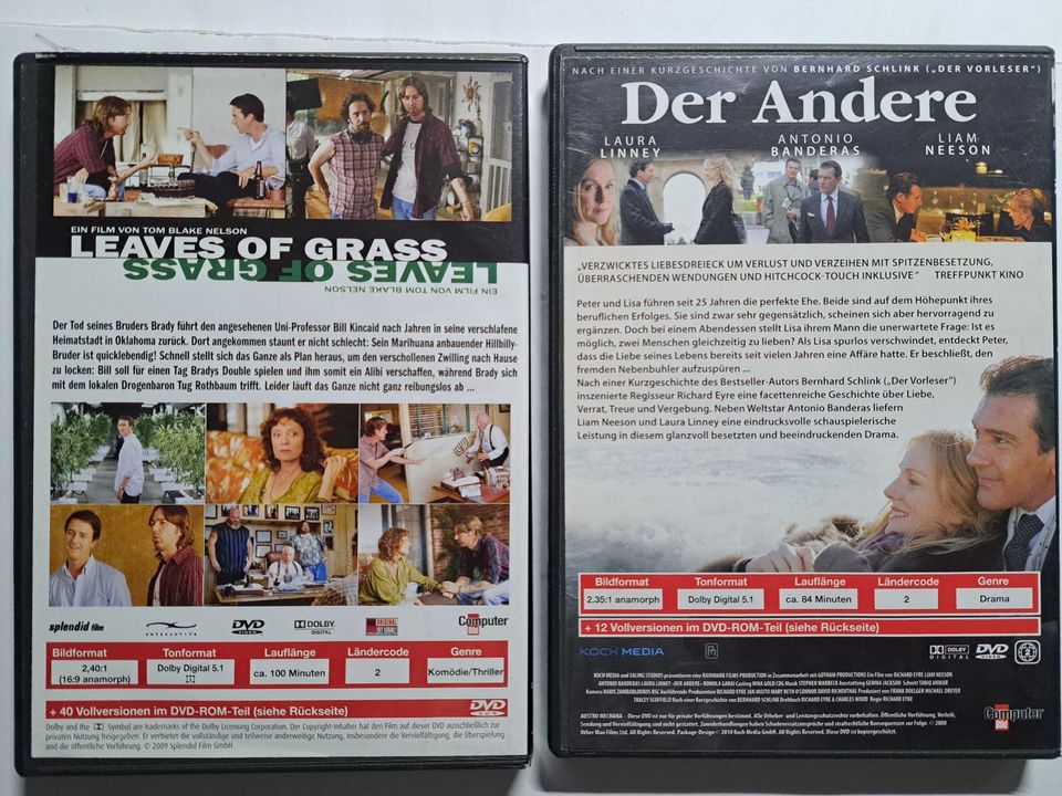 Leaves of Grass + Der Andere, Drama DVD je 0,50 € in Hesel