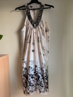 Minikleid neu Gr. 48 Satin Creme mit Blumen ärmellos Niedersachsen - Bovenden Vorschau