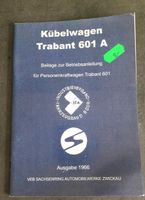 Kübelwagen Trabant 601 A Beilage Betriebsanleitung Dresden - Klotzsche Vorschau