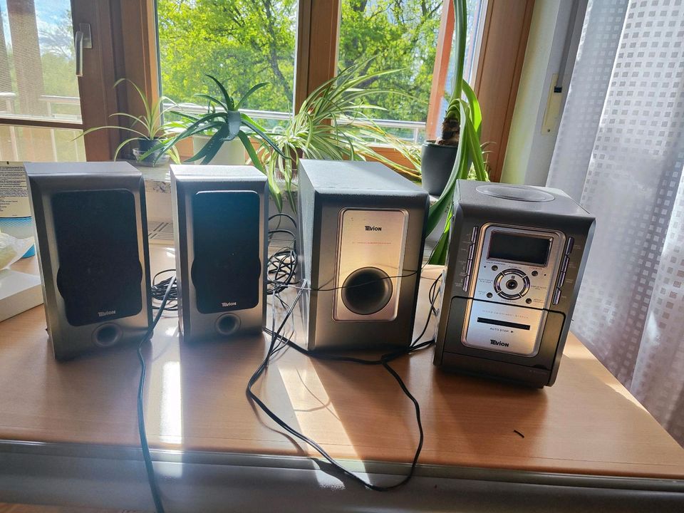 Stereoanlage Medion mit Kassettenfach, CD, Radio in Biberach an der Riß