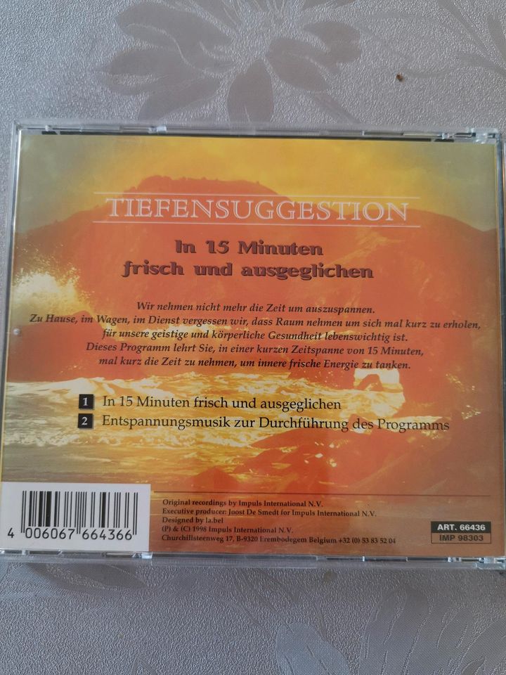 Meditations u. Tiefensuggestion Progr. zur Selbstentspannung CDs in Fredenbeck