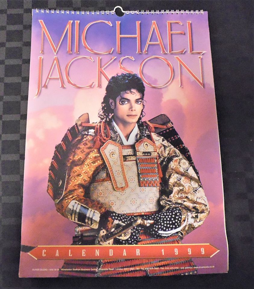 Michael Jackson Kalender 1999 Oliver Books Spiralbindung 30 x 42 in Coburg