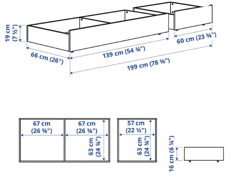 Bettkasten Ikea Hemnes NEU in OVP in Feldatal