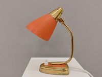 ◤ Nachttischlampe Vintage Original Lampe Retro orange 1950er 50er Tischlampe Lampe Messing mid Century 60er Berlin - Mitte Vorschau