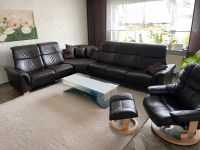 Stressless Couch/Eckcouch/Ledercouch mit Sessel und Hocker Leipzig - Probstheida Vorschau