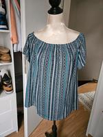 Gina Shirt Tunika 46 blau Bluse T-Shirt offshoulder schulterfrei Niedersachsen - Seevetal Vorschau