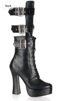 Pleaser Stiefel Schwarz Plateau High Heels Gothic Pole Dance Gogo Brandenburg - Panketal Vorschau