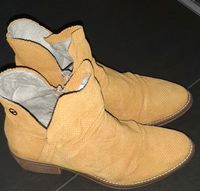 Tamaris, Stiefelette Gr. 37, Echtleder, maisgelb Nordrhein-Westfalen - Lage Vorschau