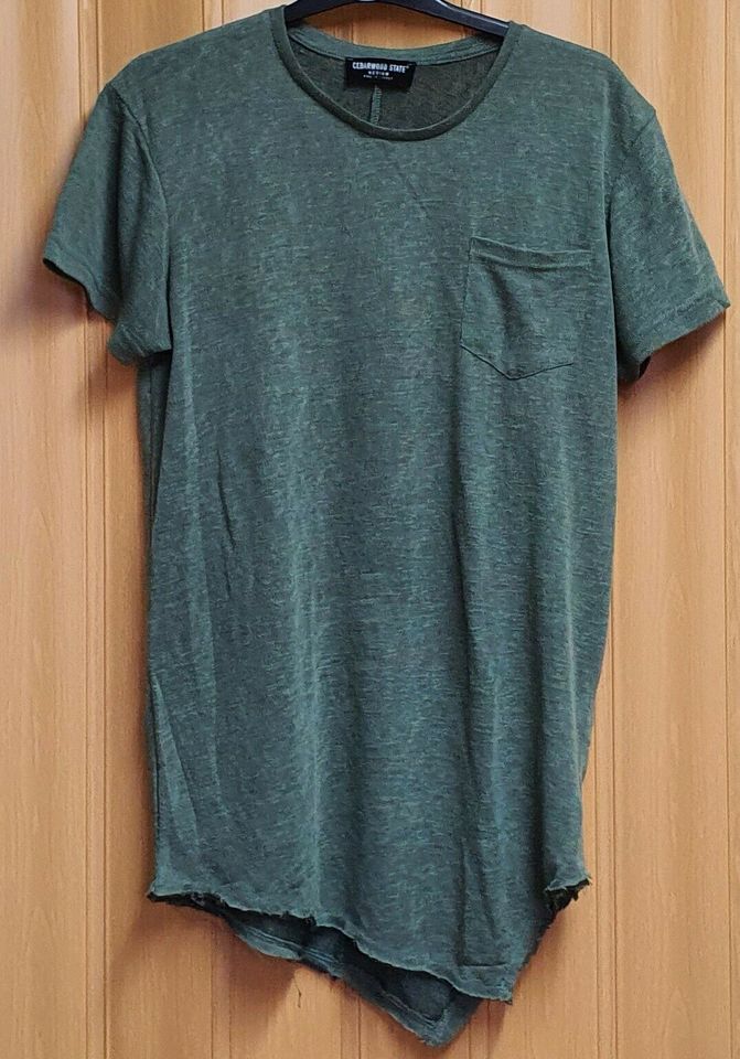 T- Shirt Cedarwood State Herren Jungen Fransen Look Gr. M Khaki in Ingolstadt