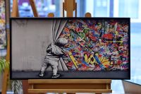 Leinwandbild Banksy Style moderne Kunst Kunstdruck Rahmen Deko Nordrhein-Westfalen - Geldern Vorschau