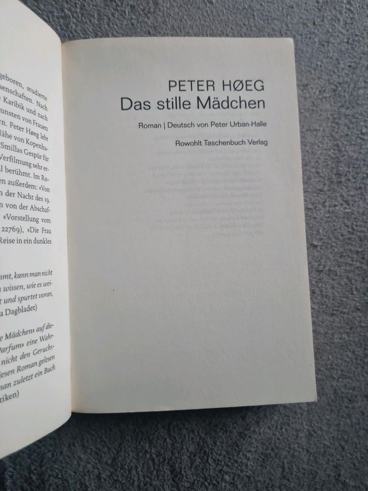 Das stille Mädchen Peter Høeg Taschenbuch 496 S. Deutsch 2008 EAN in Wuppertal