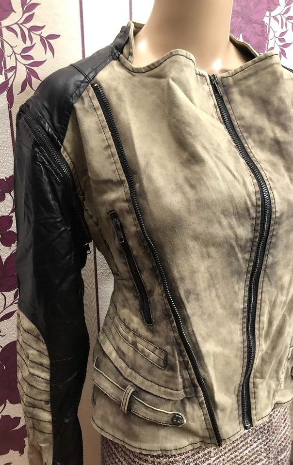 Rock Rebel by EMP Jacke Bikerjacke 38 40 M L schwarz Khaki in Bielefeld