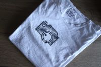 White T-Shirt S oversize M unisex Kamera Spiegelreflex print Shir Niedersachsen - Bückeburg Vorschau