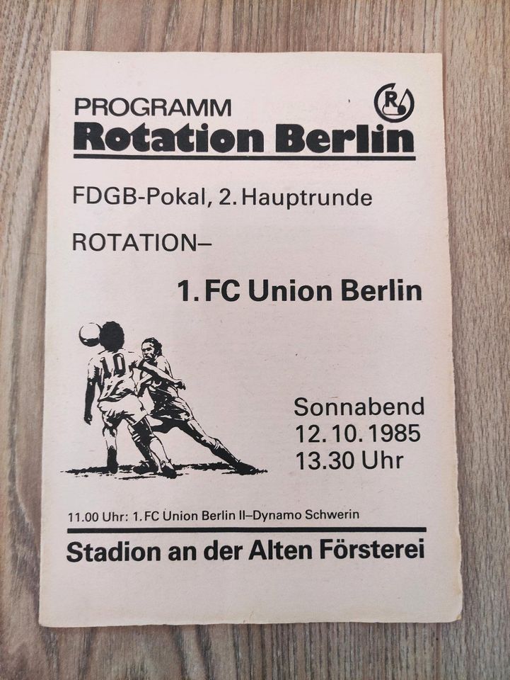 Programme - Programmhefte - 1. FC Union Berlin in Neustadt an der Orla