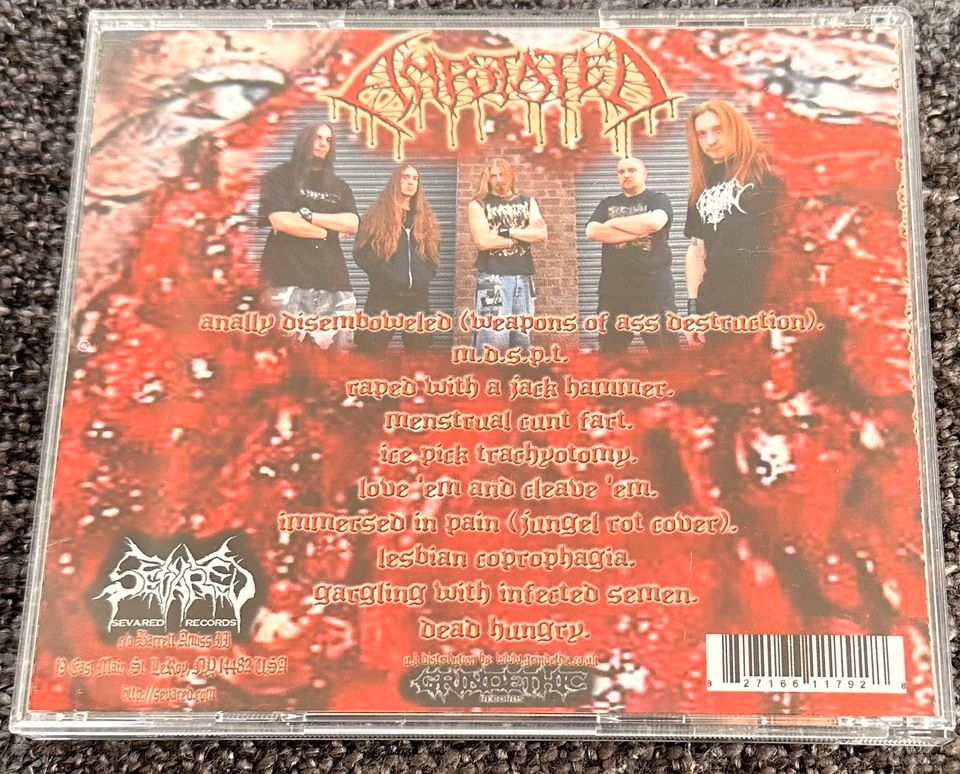 Amputated – Gargling With Infected Semen, Death Metal CD, in Schöne Aussicht, Gem Masburg