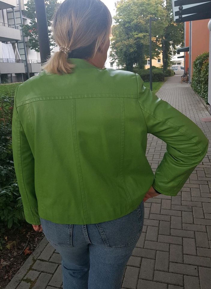 Gelco damen megaweiche Lederjacke gr.44/46 grün neu in Frankfurt am Main