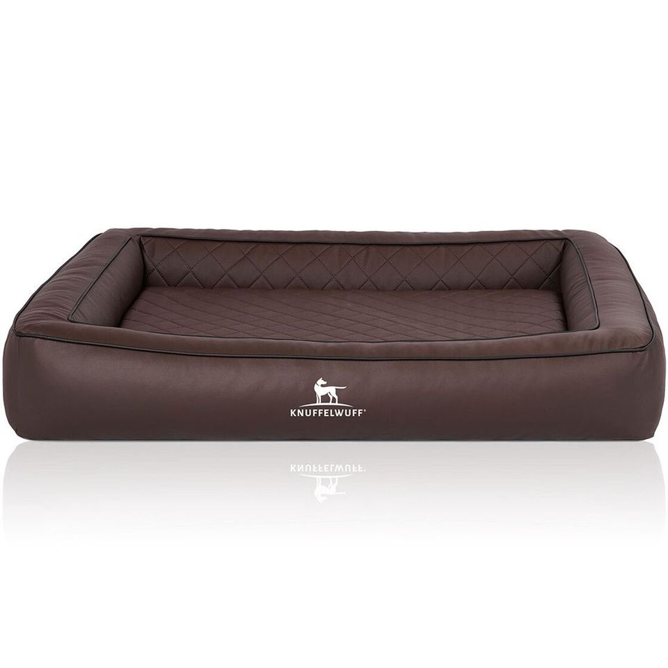 Knuffelwuff Orth. Hundebett Hampstead braun M-XXXL in Calden