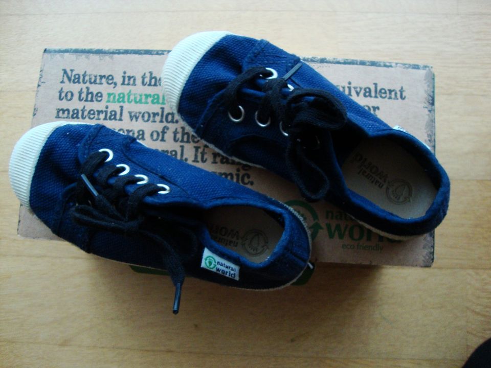 Natural World Schuhe Kinder Sneaker Größe 26 dunkelblau Bio in Dresden