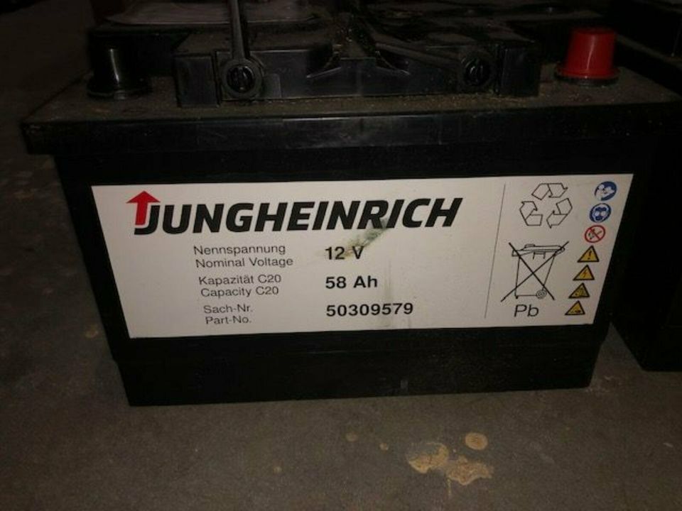 2 x Jungheinrich 50309579 Stapler Batterie 58 Ah 12 V in Erlangen