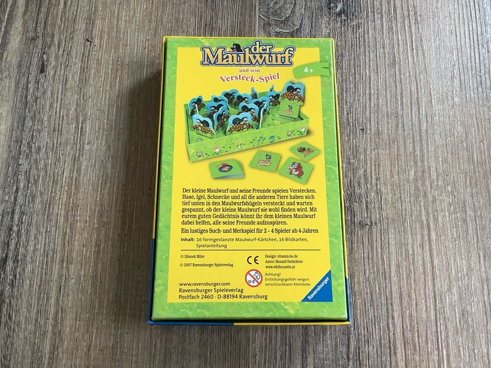 Der Maulwurf und sein Versteck-Spiel - Brettspiel Ravensburger in Südbrookmerland