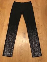 Schicke Jeggings in schwarz mit Glitzerapplikation in Größe 170 Brandenburg - Caputh Vorschau