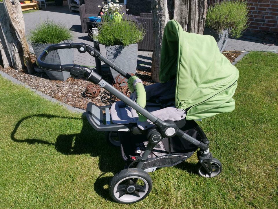 ❤️ Teutonia Kinderwagen❤️BeYou!V3 2015 Buggy Sportkarre grün grau in Selsingen