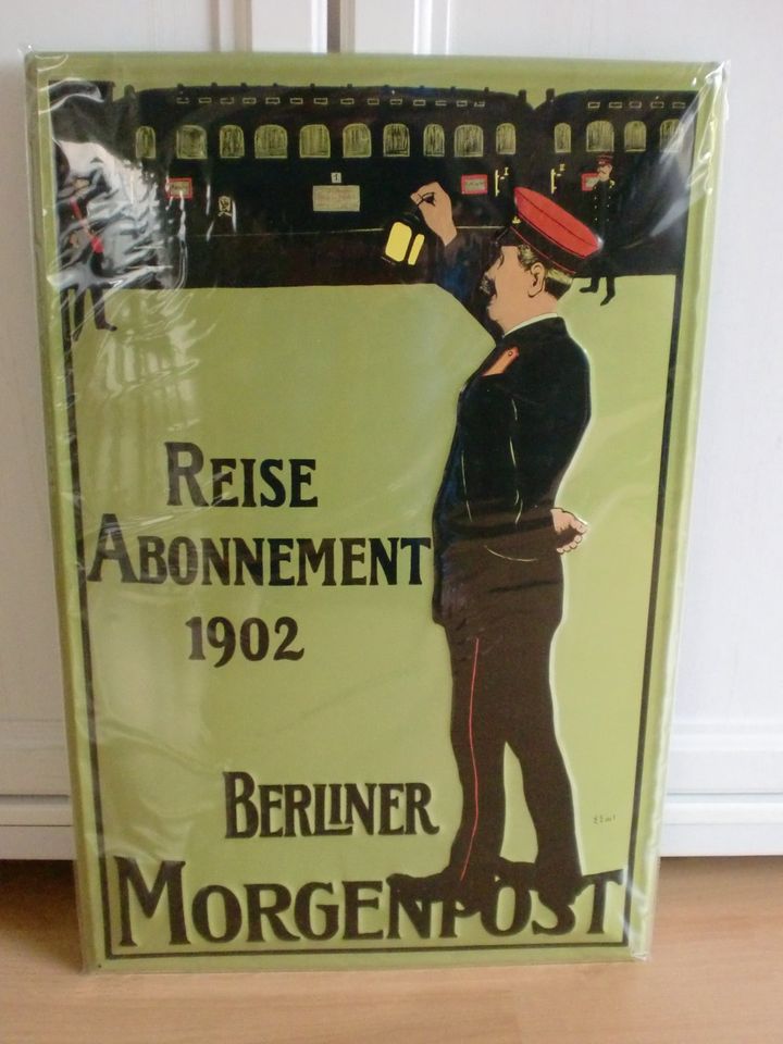 BLECHSCHILD – BERL. MORGENPOST –  REISEABO 1902 -  NEU+OVP in Berlin