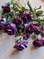 Kunstblumen Rosen violett Bayern - Großaitingen Vorschau