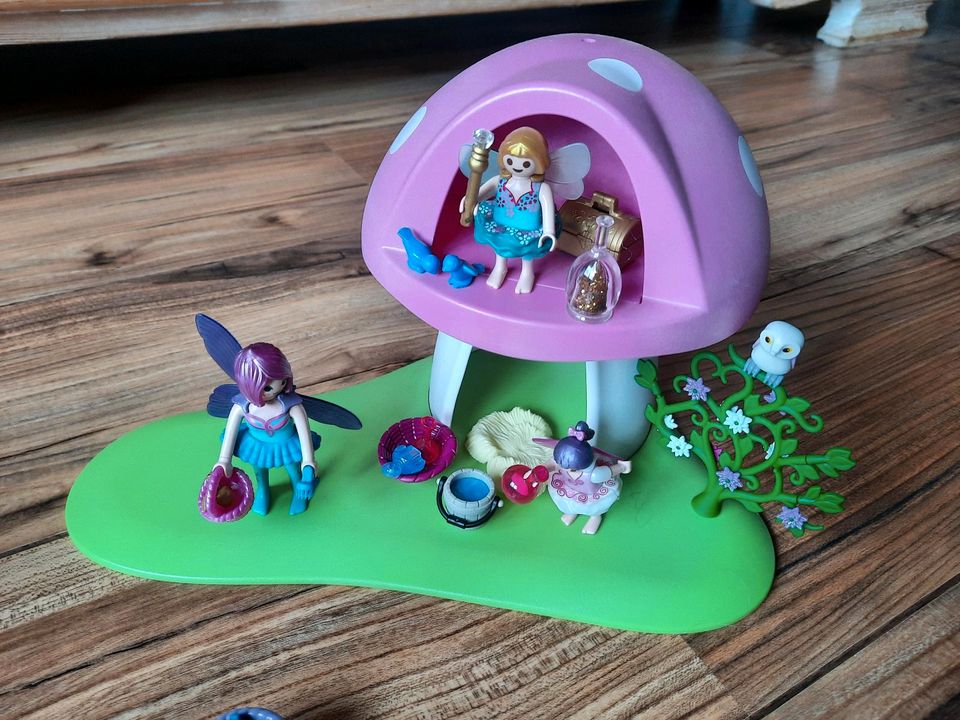 Playmobil Fairies 6055 Feenwäldchen mit Einhornpflege vollständig in Bad Laer