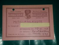 Kettwiger Turnverein Mitgliedskarte von 1929 Essen - Essen-Kettwig Vorschau