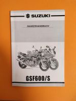 N 31 XXX Suzuki GSF 600 / S Bandit Fahrerhandbuch XXX Nordrhein-Westfalen - Dorsten Vorschau