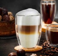 ⭐️NEU OVP 6x Doppelwandiges Thermo-Glas 250ml 320 Kaffee Geschenk Duisburg - Rheinhausen Vorschau