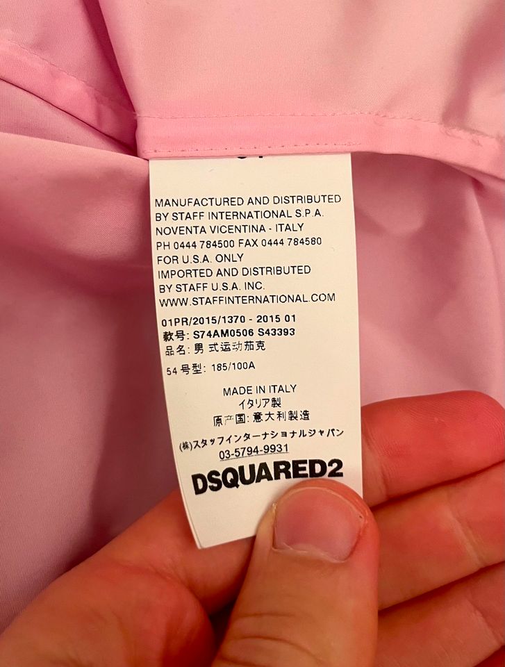 Dsquared2 Bomberjacke Pink Neu Größe IT 54 Regen in Dreieich