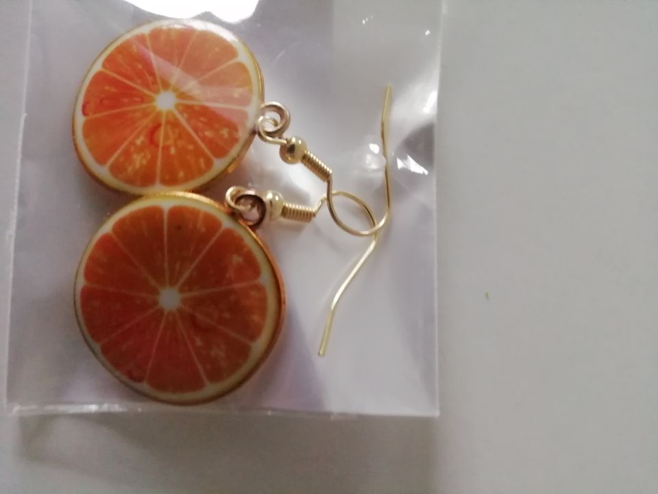 Modeschmuck  Ohrhänger als Orangenscheibe in Nistertal