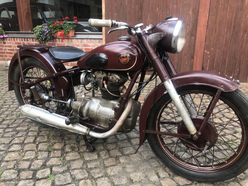 Simson AWO 425 T original Lack  maron Exportmodell in Dresden