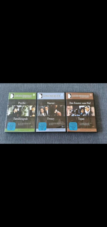 6 Alfred Hitchcock Filme DVD - wie Neu! in Haigerloch